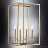 Urban Ambiance Luxury Cosmopolitan Chandelier, Medium Size: 26.5" H x 15" W, with Transitional Style Elements, Palladian Gold Finish and White Silk Shade, UHP2635, Oxford Collection view 3