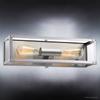 Urban Ambiance Luxury Industrial Chic Bathroom Vanity Light, Medium Size: 4.5" H x 16" W, with Steampunk Style Elements, Stainless Steel Finish, UHP2751 from the Messina Collection view 3