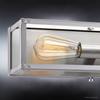 Urban Ambiance Luxury Industrial Chic Bathroom Vanity Light, Medium Size: 4.5" H x 16" W, with Steampunk Style Elements, Stainless Steel Finish, UHP2751 from the Messina Collection view 4
