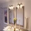 Urban Ambiance Luxury Industrial Chic Bathroom Vanity Light, Medium Size: 8.75" H x 17" W, with Modern Famrhouse Style Elements, Aged Nickel Finish, UHP2042, Harlow Collection view 2