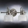 Urban Ambiance Luxury Industrial Chic Bathroom Vanity Light, Medium Size: 8.75" H x 17" W, with Modern Famrhouse Style Elements, Aged Nickel Finish, UHP2042, Harlow Collection view 3