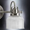 Urban Ambiance Luxury Industrial Chic Bathroom Vanity Light, Medium Size: 8.75" H x 17" W, with Modern Famrhouse Style Elements, Aged Nickel Finish, UHP2042, Harlow Collection view 4