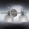 Urban Ambiance Luxury Industrial Chic Bathroom Vanity Light, Medium Size: 8.75" H x 17" W, with Modern Famrhouse Style Elements, Polished Chrome Finish, UHP2040, Harlow Collection view 3