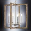 Urban Ambiance Luxury Modern Farmhouse Chandelier, Large Size: 28.75" H x 26" W, with Rustic Style Elements, Galvanized Steel Finish, UHP2741, Brighton Collection view 3
