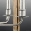 Urban Ambiance Luxury Modern Farmhouse Chandelier, Large Size: 28.75" H x 26" W, with Rustic Style Elements, Galvanized Steel Finish, UHP2741, Brighton Collection view 4