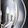 Urban Ambiance Luxury Industrial Chic Chandelier, Medium Size: 24.375" H x 22" W, with Modern Farmhouse Style Elements, Polished Nickel Finish, UHP2325, Arezzo Collection view 4