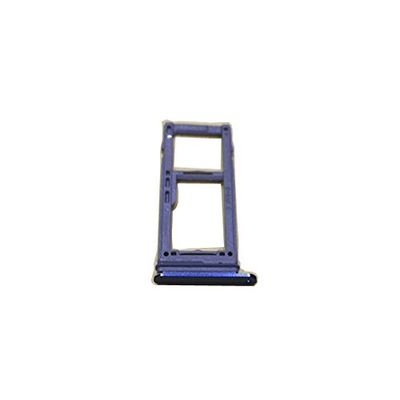 Nano SIM SD TF Card reader Tray Holder Slot Holder Adapter Replacement for samsung Galaxy S9 Plus G965 (Blue)