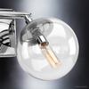 Urban Ambiance Luxury Modern Bathroom Vanity Light, Medium Size: 6.75" H x 15" W, with Industrial Chic Style Elements, Polished Chrome Finish, UHP2620, Costa Mesa Collection view 4