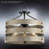 Urban Ambiance Luxury Modern Farmhouse Ceiling/Pendant Light, Medium Size: 13.5" H x 17" W, with Rustic Style Elements, Charcoal Finish, UHP2470, Adelaide Collection view 4