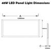 1000LED LED Panel Light,2x4 FT, 48W, 6,240Lm, LED Ceiling Panel Light, 4000K, 0-10V Dimmable, AC110-277V, Energy Saving, UL, DLC Listed 2-Pack view 2