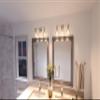 Urban Ambiance Luxury Vintage Bathroom Vanity Light, Large Size: 10.875" H x 24.5" W, with Americana Style Elements, Polished Nickel Finish, UHP2503, Belfast Collection view 2