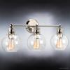 Urban Ambiance Luxury Vintage Bathroom Vanity Light, Large Size: 10.875" H x 24.5" W, with Americana Style Elements, Polished Nickel Finish, UHP2503, Belfast Collection view 3