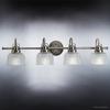 Urban Ambiance Luxury Industrial Chic Bathroom Vanity Light, Large Size: 8.75" H x 35.5" W, with Modern Famrhouse Style Elements, Aged Nickel Finish, UHP2048, Harlow Collection view 3