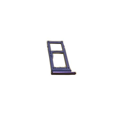 Nano SIM SD TF Card reader Tray Holder Slot Holder Adapter Replacement for samsung Galaxy S9 Plus G965 (Purple)