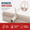 Bon 22-331 Lite Aluminum Ribbed Concrete Placer with Hook Lightweight Concrete Placement Tool view 3