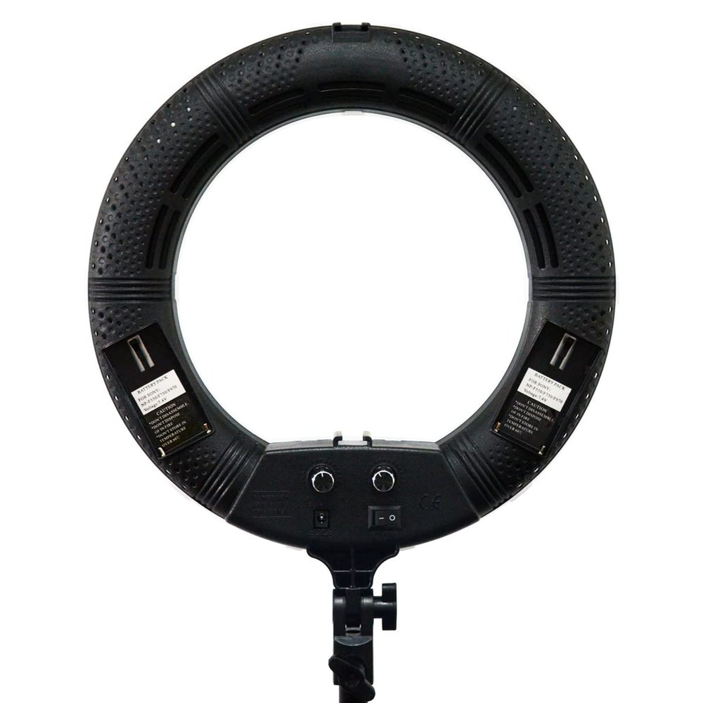 Yidoblo 12" Dimmable LED Light Ring FS-390II Kit with H Table Stand, Carrying Bag, Photo Holder for Portrait Selfie YouTube Photo Video Studio Photography Lighting