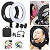 Yidoblo 12" Dimmable LED Light Ring FS-390II Kit with H Table Stand, Batteries, Chargers, Carrying Bag, Photo Holder for Portrait Selfie YouTube Photo Video Studio Photography Lighting view 1