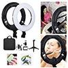 Yidoblo 12" Dimmable Bi-Color LED Light Ring FS-390II Kit with Mini Table Stand, Carrying Bag, Photo Holder for Portrait Selfie YouTube Photo Video Studio Photography Lighting view 1