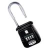 Shackle Mounted Key Storage Box with Resettable Lock Combination, Black, 1-Pack view 4