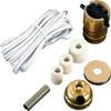 Creative Hobbies Pack of 10 Lamp Kits - Make A Lamp Wiring Kits for Wine, Oil, Liquor Bottle Lamp Conversion or Lamp Restoration DIY Repair, Unique Side Exit Socket Cap No Drilling Required view 1