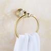 Liaozy888 Luxurious Golden Stainless Steel + Crystal Shape Towel Rings for Bathroom Bath Towel Hangers Chrome Brushed Nickel Set Accessories Black for DIY view 3