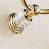 Liaozy888 Luxurious Golden Stainless Steel + Crystal Shape Towel Rings for Bathroom Bath Towel Hangers Chrome Brushed Nickel Set Accessories Black for DIY view 4