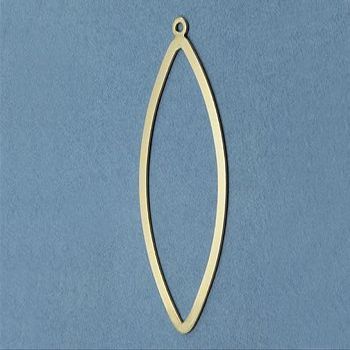 WireJewelry Gold Filled Chandelier Component Marquise Flat 38x16.5mm - Pack of 2