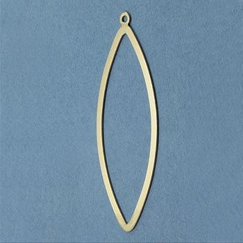 WireJewelry Gold Filled Chandelier Component Marquise Flat 38x16.5mm - Pack of 2