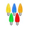 Novelty Lights 25 Pack C7 LED Twinkle Outdoor Christmas Replacement Bulbs, Multi,C7/E12 Candelabra Base, .5 Watt view 1