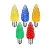 Novelty Lights 25 Pack C7 LED Twinkle Outdoor Christmas Replacement Bulbs, Multi,C7/E12 Candelabra Base, .5 Watt view 2