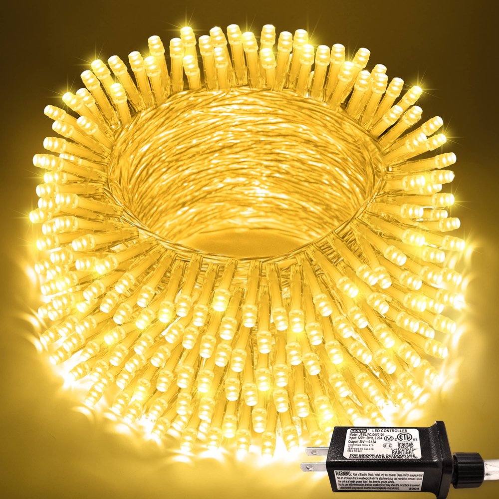 JMEXSUSS Outdoor String Lights Indoor for Bedroom, 200 LED Christmas Lights