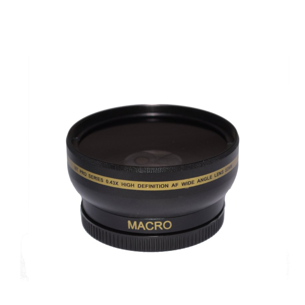 52mm High Definition Wide Angle Macro Lens for Panasonic Lumix G Vario 14-42mm F3.5-5.6 ASPH OIS 0.43x Ultra Wide Angle Converter, 52 mm Threaded AF
