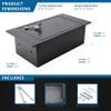 Barska 0.22 Cu. Ft. Hidden Floor Safe with Key Lock  Solid Steel Construction, Concealed Design, Dual Locking Bolts  Secure Storage for Home, Business, Jewelry, Cash & Valuables view 2