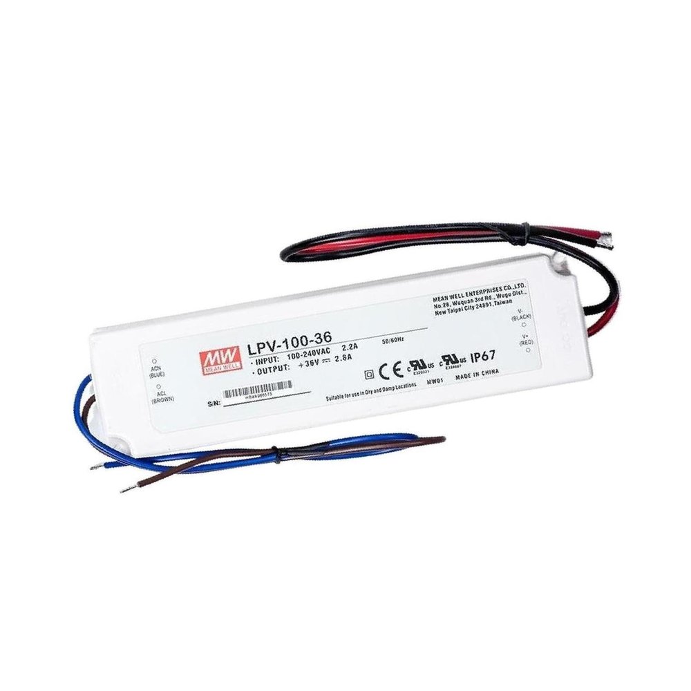 LED Driver 100.8W 36V 2.8A LPV-100-36 AC-DC SMPS LPV-100 Series C.V