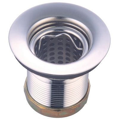 Olympia Faucets ACS-300900 Stainless Steel Duo Basket Strainer, Chrome Finish