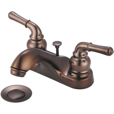 Olympia Faucets L-7240-ORB Two Handle Lavatory Faucet, Oil Rubbed Bronze Finish