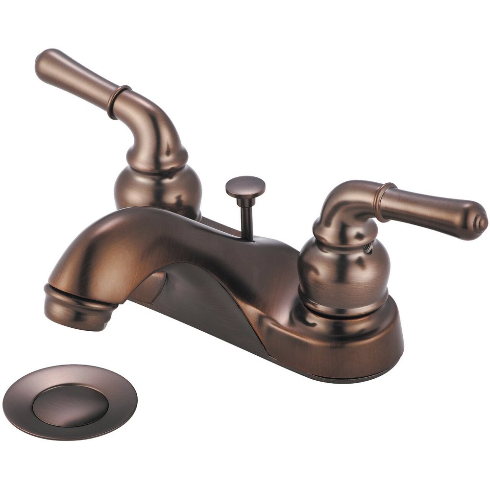 Olympia Faucets L-7240-ORB Two Handle Lavatory Faucet, Oil Rubbed Bronze Finish