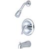 Olympia Faucets P-2000 Single Handle Tub/Shower Set, Chrome Finish view 1