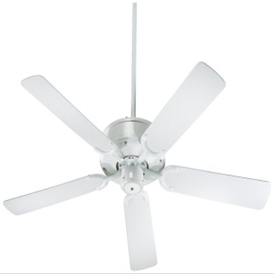 Quorum 146525-6 Traditional 52``Patio Fan from All-Weather Allure Collection in White Finish,