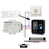 Biometric Fingerprint Security Access Control Systems with 600lbs Magnetic Lock,Exit Motion Sensor,Metal Exit Button with Base,110V-240V Power Supply Unit,Wired Doorbell,RFID Cards & RFID Key Fobs view 4