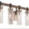 Minka Lavery 4634-106 Bridlewood Vanity Bath Light, 4-Light, 240 Total Watts, 31-in H x 8.75-in W, Stone Grey w/Brushed Nickel view 2