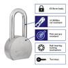 BRINKS Heavy Duty Padlock with Key, 64 mm Commercial Solid Steel with Boron Shackle for Secure Entry, Keyed Padlocks view 2