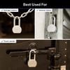 BRINKS Heavy Duty Padlock with Key, 64 mm Commercial Solid Steel with Boron Shackle for Secure Entry, Keyed Padlocks view 3