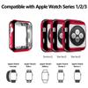 Flexible Electroplate TPU Full Protector Case Cover for Apple Watch Series 3 2 1 (Red, 42mm) view 2