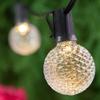 Wintergreen Lighting OptiCore Heavy Duty Patio Lights LED Lights Patio Lights String LED, Commercial LED Globe Lights (25 Lights, 25, E17, Warm White G50 Bulbs on Black Wire) view 1
