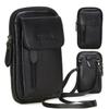 VIIGER Leather Cell Phone Shoulder Holster Compatible with iPhone 17 Pro Max 16 Pro Max Galaxy S25 Ultra Large Multi-Pocket Crossbody Phone Bag Smartphone Pouch with Belt Loop Clip for Women, Black view 1