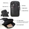 VIIGER Leather Cell Phone Shoulder Holster Compatible with iPhone 17 Pro Max 16 Pro Max Galaxy S25 Ultra Large Multi-Pocket Crossbody Phone Bag Smartphone Pouch with Belt Loop Clip for Women, Black view 2