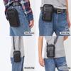 VIIGER Leather Cell Phone Shoulder Holster Compatible with iPhone 17 Pro Max 16 Pro Max Galaxy S25 Ultra Large Multi-Pocket Crossbody Phone Bag Smartphone Pouch with Belt Loop Clip for Women, Black view 3