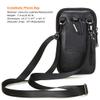 VIIGER Leather Cell Phone Shoulder Holster Compatible with iPhone 17 Pro Max 16 Pro Max Galaxy S25 Ultra Large Multi-Pocket Crossbody Phone Bag Smartphone Pouch with Belt Loop Clip for Women, Black view 4