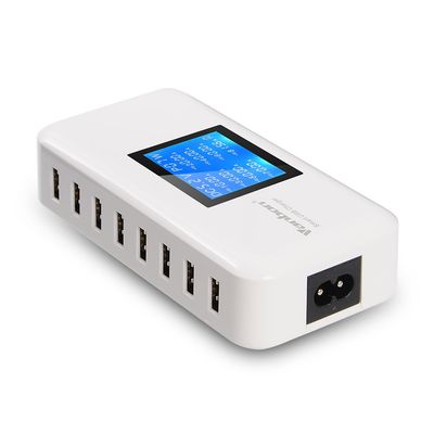 Vanbon 60W 8-Port USB Wall Charger, Multi Port USB Charger Charging Station W/LCD Compatible with Smart Phone, Tablet and Multiple Devices